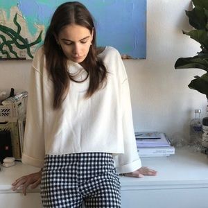 UO Jax Inside Out Notch Neck Top